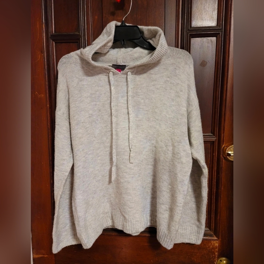 Vince Camuto Light Gray Cowl Neck Sweater
